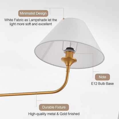 Modern Linear Chandeliers for Dining Room, Gold Island Light Fixtures with Off-White Fabric Shade, Rustic Linear Pendant Light for Kitchen