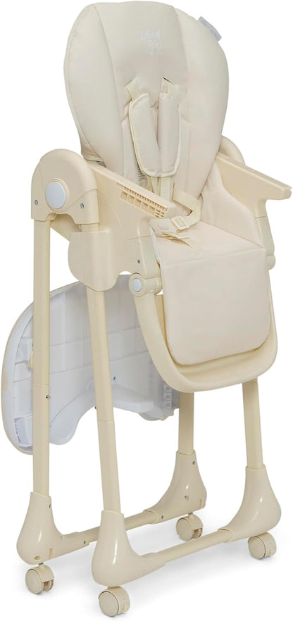 Little Folks by Delta Children 2-in-1 SlimFold High Chair for Babies and Toddlers, Cream