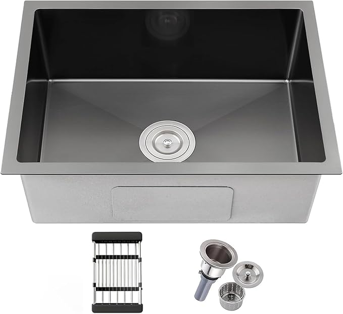 30-inch Undermount Kitchen Sink, S304 18 Gauge Stainless Steel Single Bowl Kitchen Sinks