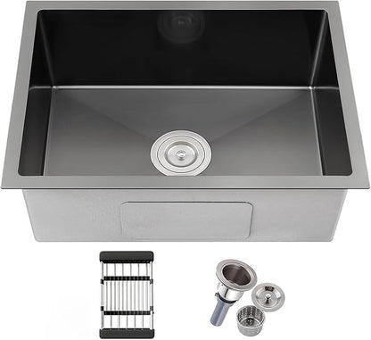 30-inch Undermount Kitchen Sink, S304 18 Gauge Stainless Steel Single Bowl Kitchen Sinks