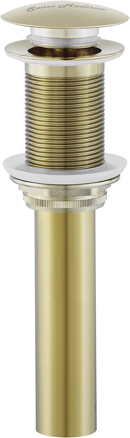 Residential Non-Overflow Pop Up Sink Drain 1.75 in Gold