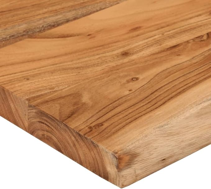 Solid Acacia Wood Live Edge Shelf Wall Mounted for Decorative Items with Shelf Supporting 165.3 lbs