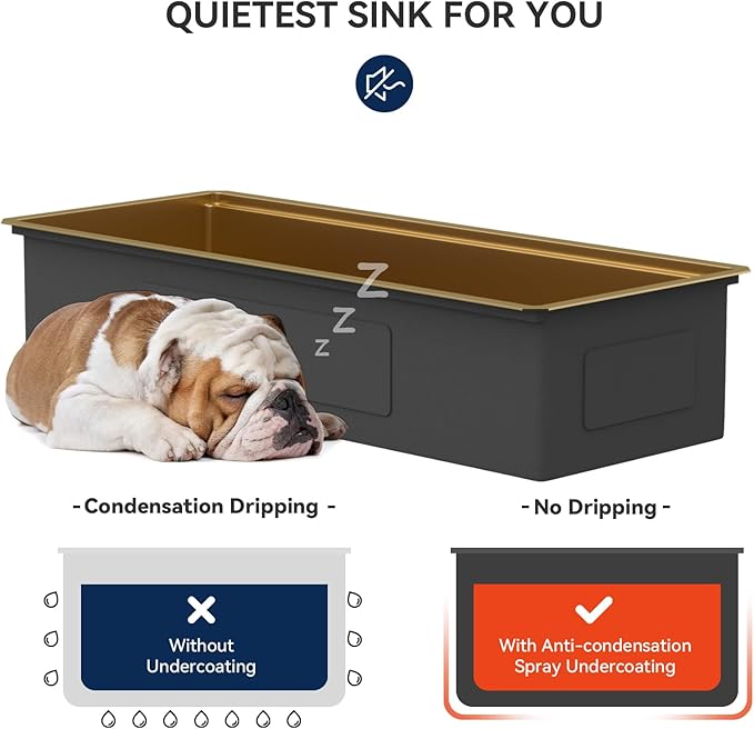 Lordear Luxury 45 Inch Gold Undermount Kitchen Sink Large Ledge Workstation T304 16 Gauge Stainless Steel Single Bowl Under Counter Gold Kitchen Sink with Built-in Accessories 45''x19''x10''