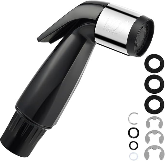 Hygie Rinse Universal Sink Sprayer Attachment for Kitchen Faucet, Kitchen Side Sprayer Head Compatible with Delta, Moen, Kohler and Other OEM Brands Pull Out Spray Head,Matteblack, Daily Design