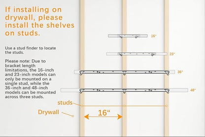 BAYKA Floating Shelves for Wall, Set of 3, 36 Inches Wall Mounted Wood Shelves for Bathroom, Bedroom, Living Room or Kitchen, Hanging Shelf for Books/Storage/Decor with 30lbs Capacity, Rustic Brown