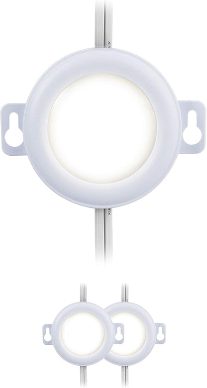 UltraPro LED Puck Lights, 3 Pucks, Under Cabinet Lighting, 2700K Warm White, 385 Lumens, Kitchen, Counter, Plug-in, Wired, Pre-Linked, 45415