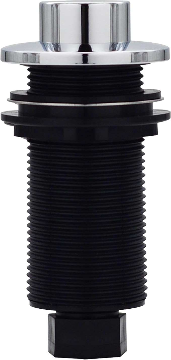 Westbrass ASB-RB3-26 Sink Top Waste Disposal Replacement Air Switch Trim Only, Raised Button, Polished Chrome