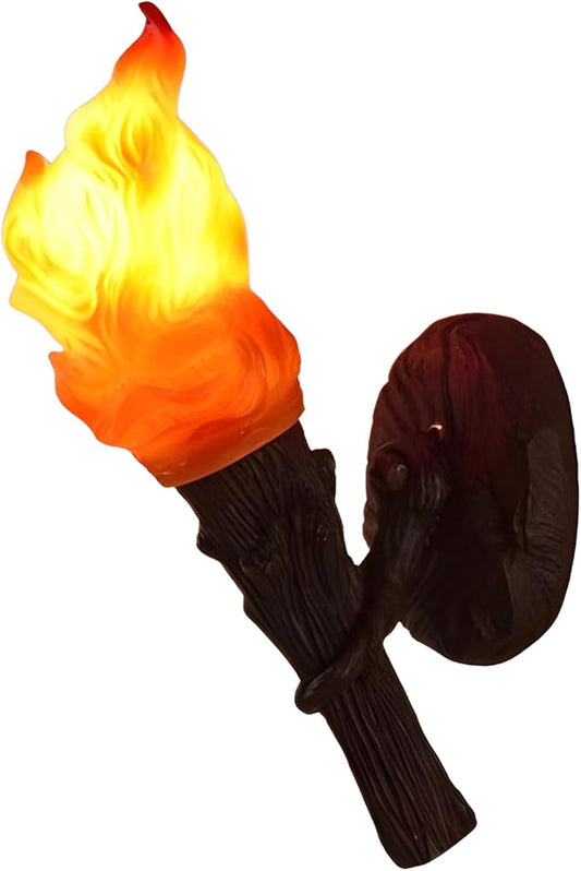 MIXL- Creative Outdoor Torch Wall Light Fixtures, Retro Torch Wall Decorative Light for Corridor,House Doorway,Garage Doorway&Patio Doorway(Torch)