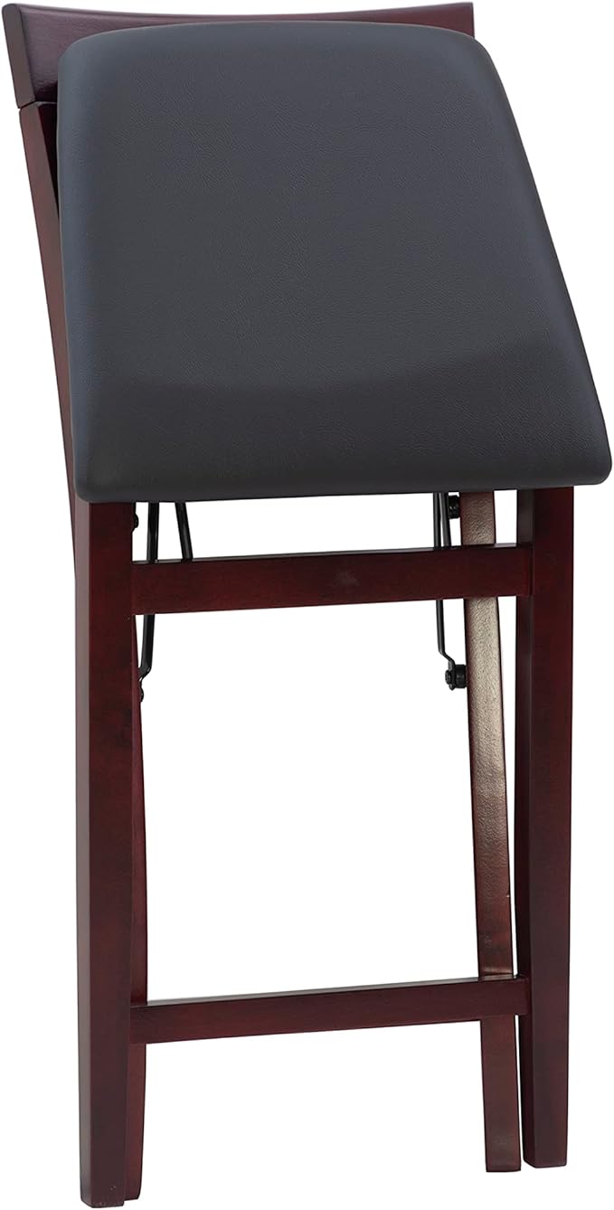 Linon Triena X Back Folding Counter Stool, Brown