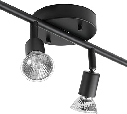 Globe Electric 59354 Payton 4-Light Track Lighting, Matte Black