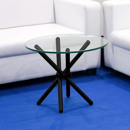18 Inch Round Clear Tempered Glass Table Top with 3/8" Thick Pencil Polished Edges for Dining, Coffee Table, or Office Use by Fab Glass and Mirror