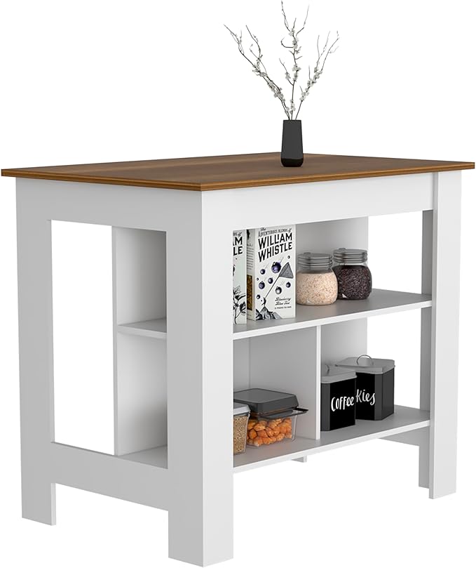 Modern Dining TableExpandable with Shelves Kitchen Island Counter Console Adjustable Sturdy Stable Easy Clean Luxury Living Decor,Multicolor-ParticleB