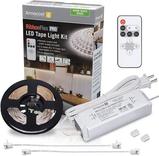Armacost Lighting 451200 RibbonFlex Pro Series 60, 3000K-Kit 150 LED Lights