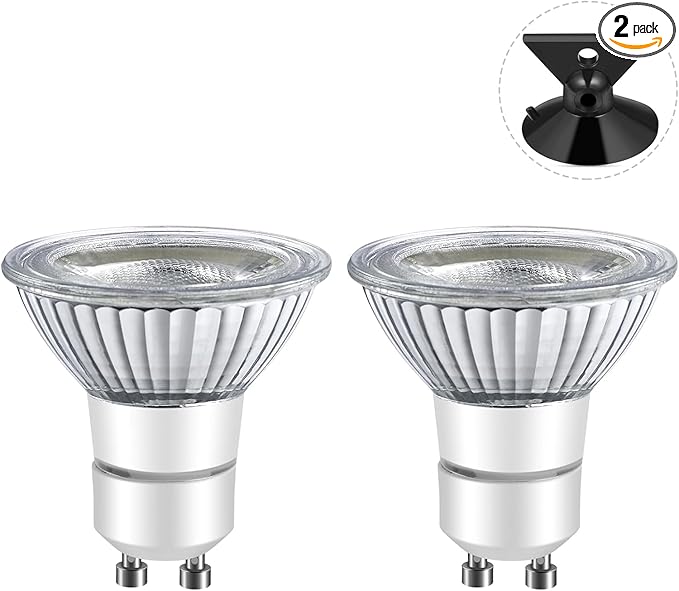 LED GU10 Range Hood Light Bulbs, LED Stove Appliance Light Bulb, Kitchen Light Replacement Halogen Light Bulb, 50W Equivalent, 5000K, 6W 550 Lm, Dimmable,Waterproof IP65 Pack of 2