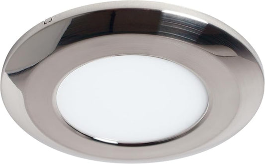 Armacost Lighting Wafer Thin LED Puck Light, Warm White Light (2700K), Polished Chrome Finish 204410