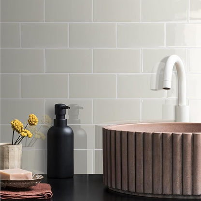 STICKGOO 10-Sheet Subway Tile Peel and Stick Backsplash, Self Adhesive Vinyl Wall Tiles, Stick on Backsplash for Kitchen and Bathroom(Thicker Design)