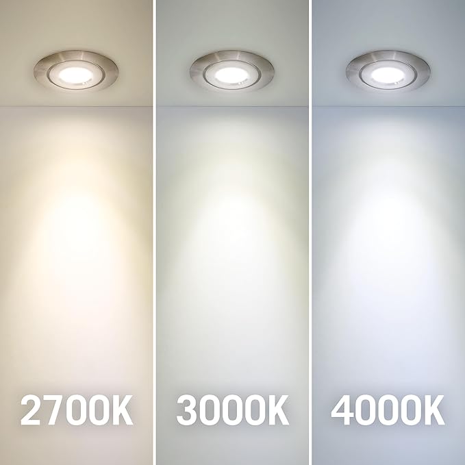 Armacost Lighting Swivel Recessed LED Light, Bright White Light (4000K), Matte White Finish 222318