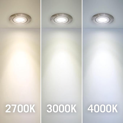 Armacost Lighting Swivel Recessed LED Light, Bright White Light (4000K), Matte White Finish 222318