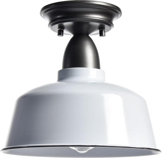 White Ceiling Light Fixture Macarons Indoor Hallway Ceiling Light Kitchen Over Sink Laundry Basement 10 in Barn Outdoor Ceiling Lights for Porch…