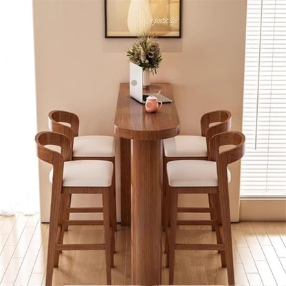 Pub Tables Modern Wooden Island Bar Table Home High Foot Long Kitchen Dining Table for Narrow Spaces Counter Table(XL)