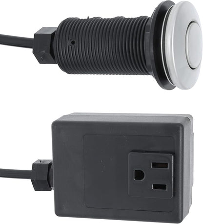 Danco 10685 Sink Top Mount Air Switch for Garbage Disposals with Extended Thread Length, Chrome