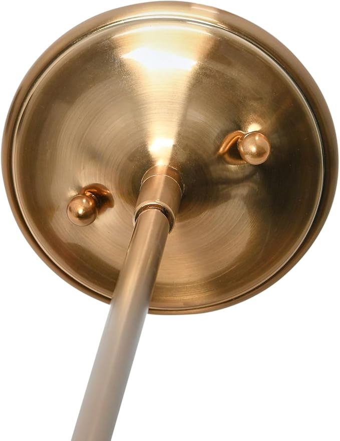 Presley - Caged Dome Metal Ceiling Light, Brushed Brass and Navy Blue