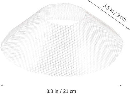 DOITOOL Round Range Hood Grease Filter - 10 Pcs Mesh Stove Hood Oil Catcher Oil Nets Kitchen Filter Net Accessories - 8.3 inch