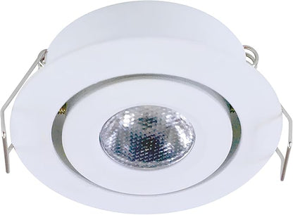 Armacost Lighting Swivel Recessed LED Light, Bright White Light (4000K), Matte White Finish 222318
