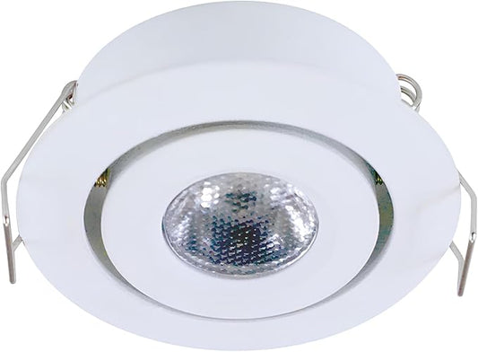 Armacost Lighting Swivel Recessed LED Light, Bright White Light (4000K), Matte White Finish 222318