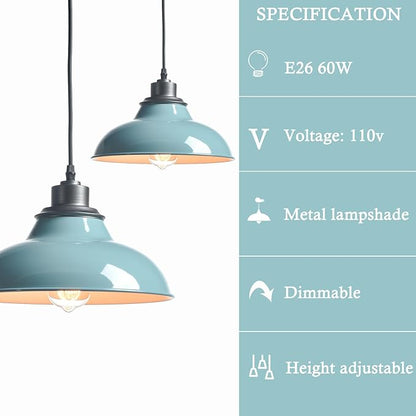 Pendant Light Fixture Modern Pendant Lights Kitchen Island for Breadfast Nook Bar Dinning Room Coffee Shop Sea Blue Green Nordic Style