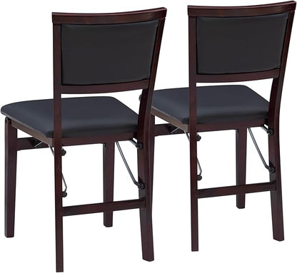 Linon Keira Pad Folding Chair, Set of 2, Engineered Wood