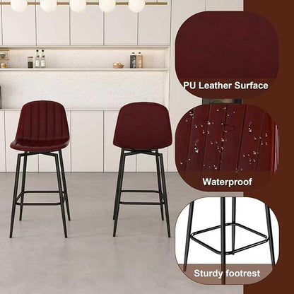 Runboll 63" Large Island Table Set with 2 Bar Stools, Modern Faux Marble Dining Table Set with Multi-Color LED Lights, Kitchen Island with Grille Design for Dining Room, Home, Office, Living Room