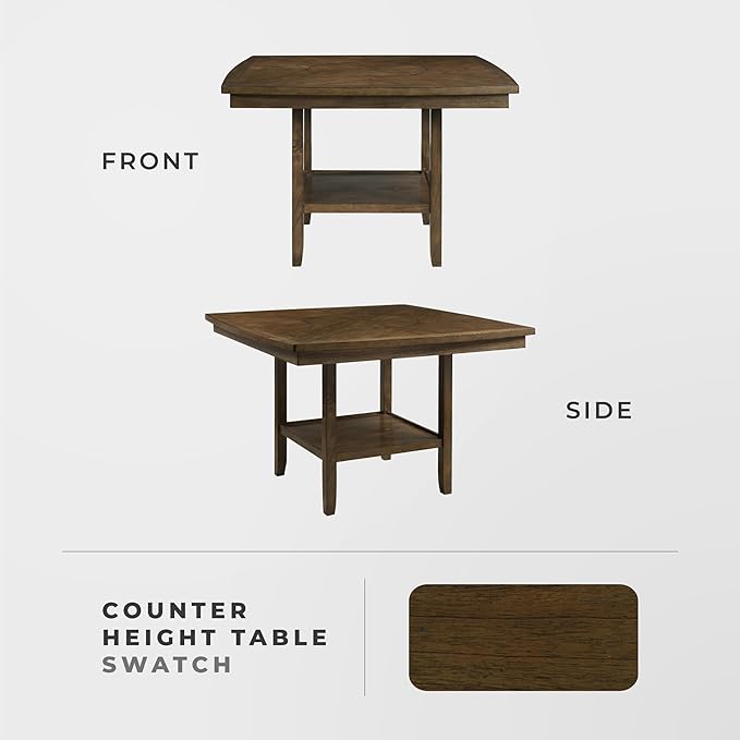 Lexicon Attis Counter Height Dining Table, Light Oak