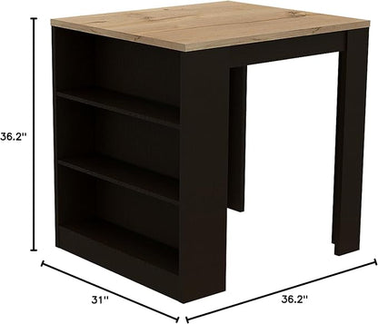 Tuhome Kitchen Counter with Spacious Storage, Open Shelves, Modern and Functional Design, Ideal for Kitchens, Dining Rooms, or Utility Spaces