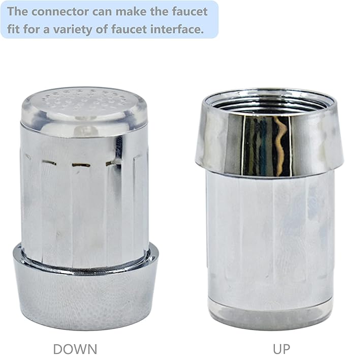3-Color LED Water Faucet Temperature Sensor - Fancy Gradient Thermal Detector Color Changing Faucet by Varied Water Temperature, Utility Sink Tap Replacement Part for Kitchen, Bathroom