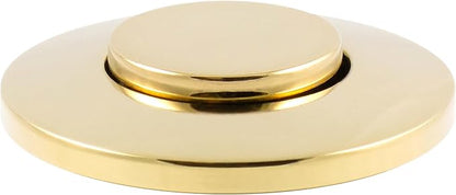 Westbrass ASB-B3-01 Sink Top Waste Disposal Replacement Air Switch Trim Only, Flush Button, Polished Brass