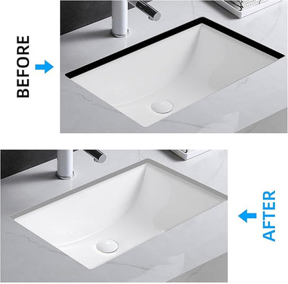 Qualward Undermount Sink Supports Brackets,Adjustable Undermount Sink Support, Stainless Steel Installation Kit for Undermount Kitchen Sink (20-55 inches)