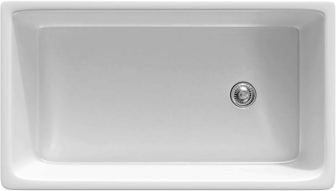 Fireclay sink, 33" Apron Front Farmhouse Kitchen Sink. Solid (Not Hollow.)