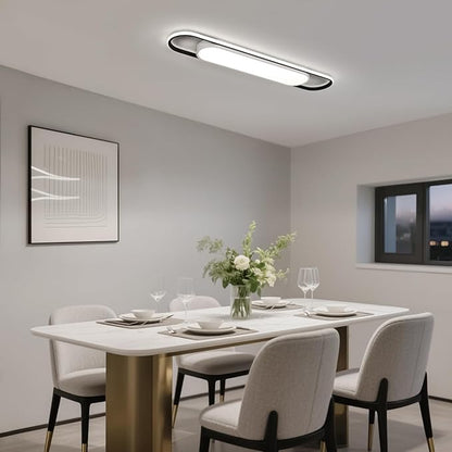 3Ft Smart LED Ceiling Lighting,50W High Brightness Linear Flush Mount Light Fixture,36.2" Dimmable Led Ceiling Lamp with Remote Control for Kitchen,Garage,Hallway,Laundry,Study Room.