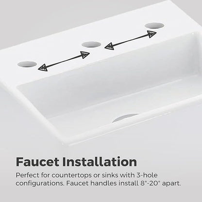 Pfister Capistrano 8 in Widespread 3 Hole Matte Black Bathroom Sink Faucet with 2 Handles, Push & Seal Drain, NSF Certified, Spot Defense Finish for Vanity LF049CSOSDB