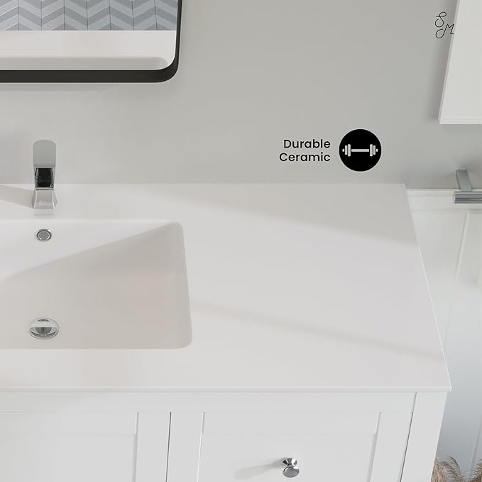 Swiss Madison SM-VT330 Voltaire 49" Vanity Top Sink with Single Faucet Hole