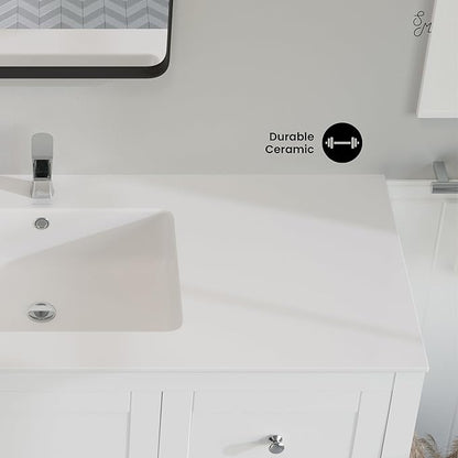 Swiss Madison SM-VT330 Voltaire 49" Vanity Top Sink with Single Faucet Hole