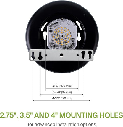 ASD 6 Pack LED Disk Lights 4 Inch, 10W 5CCT 2700K-5000K 685LM CRI90+, Dimmable Flush Mount Ceiling Light Fixture, Low Profile Surface Mount Disc Lights, Junction Box or Recessed Can Install, UL