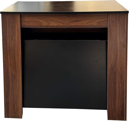 Dining Table for 6-10 People, 118.11" Extendable Kitchen Table for Home Dining Room, Folding Console Table Modern DiningTable Large Long Dining Room Table for Big Family Restaurant Furniture, Walnut