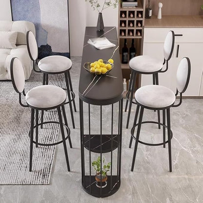 Dining Chairs Bar Stools, Suitable for Home Kitchen Island, Counter for Cafe, Height Bar Stools