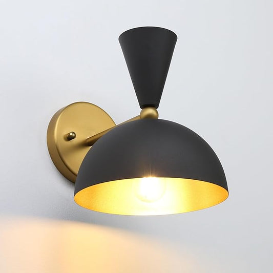 Pathson Vintage Metal Wall Sconce Lamp, Hardwired Bathroom Vanity Light Indoor Art Decor Bedside Sconce Fixture for Mirror Living Room Foyer Loft Bedroom Farmhouse Lighting