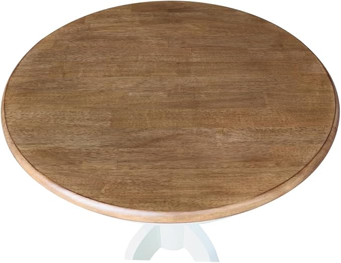 IC INTERNATIONAL CONCEPTS 30" Round Top Pedestal Dining Table 28.9" High - Multi-Color