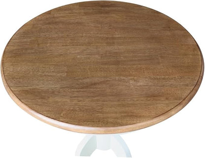 IC INTERNATIONAL CONCEPTS 30" Round Top Pedestal Dining Table 28.9" High - Multi-Color