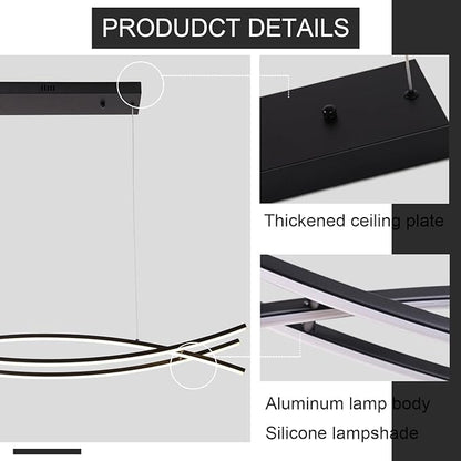 39.37“ Modern Led Pendant Light Fixtures, 3000K-6500K Color Changing Modern Led Pendant Light Kitchen Island, Adjustable Height Kitchen Island Lights Fixtures for Dining Room Kitchen Bedroom Sink