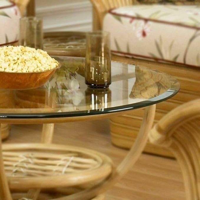 22 Inch Round Tempered Beveled Polished Edge Glass Table Top -1/2” Thick Round Glass Table Top–Heavy Duty, Dining, Coffee, and Office Tables by Fab Glass and Mirror